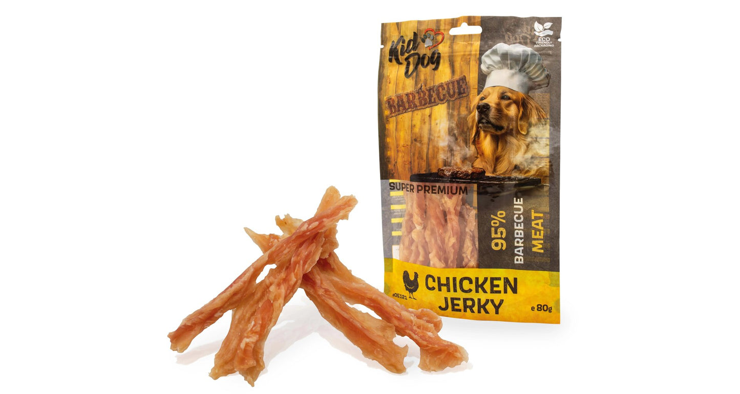 KIDDOG SUPER PREMIUM Hühnerbrust Barbecue, Twister, 80 g