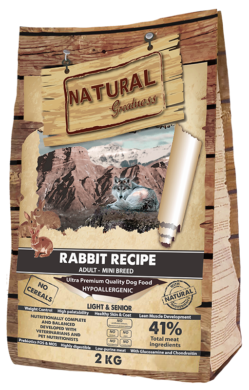 NATURAL GREATNESS Hasen Rezeptur - Senior & Leicht Mini / Ultra Premium - Erwachsene - kleine Rassen