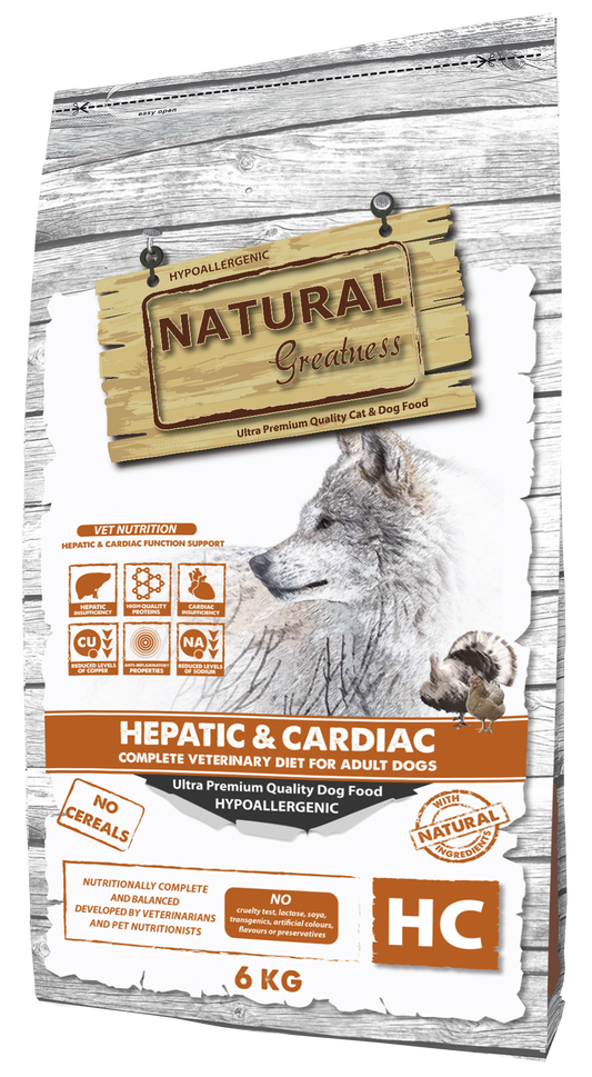 NATURAL GREATNESS Veterinär Diät Hepatic-Cardiac