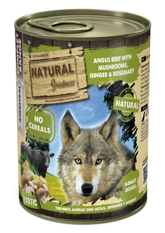 NATURAL GREATNESS Angus Rind mit Pilzen, Ingwer und Rosmarin (Set)