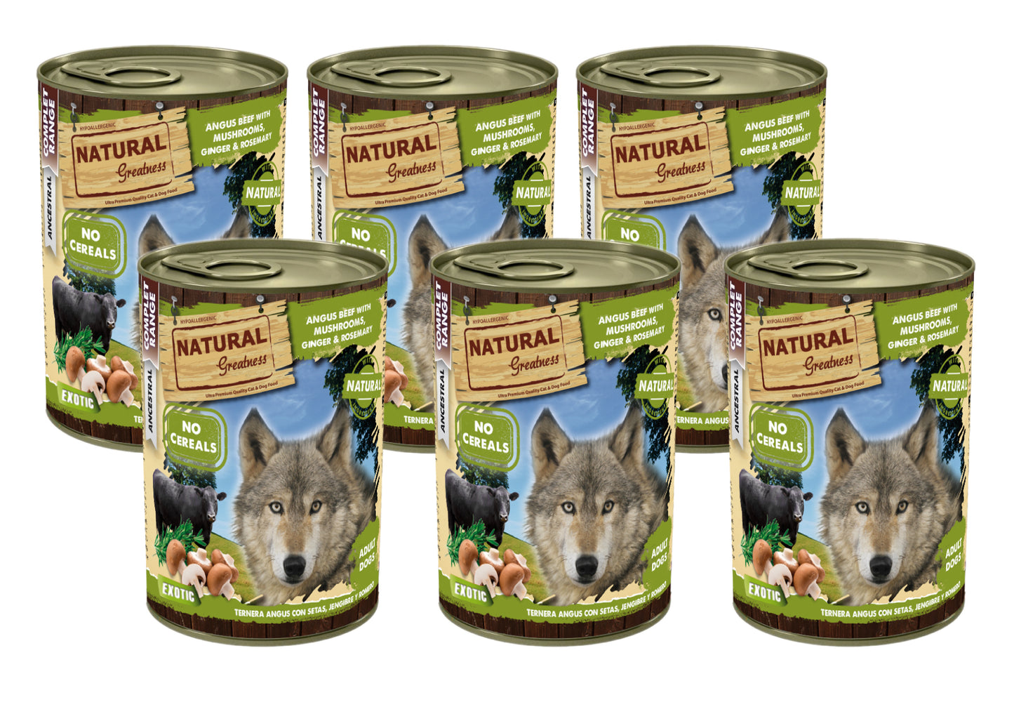 NATURAL GREATNESS Angus Rind mit Pilzen, Ingwer und Rosmarin (Set)