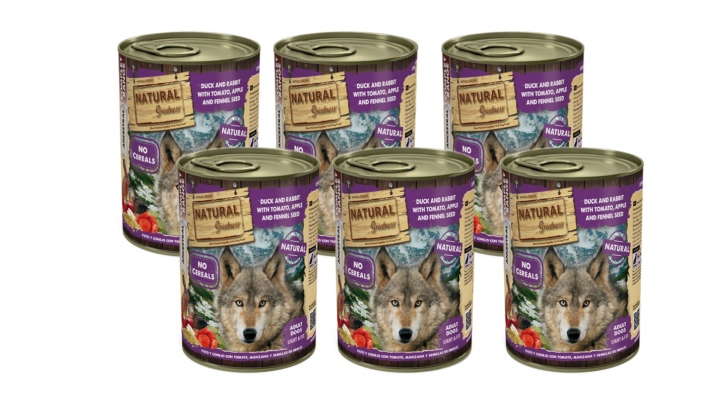 NATURAL GREATNESS Ente und Kaninchen mit Tomate, Apfel und Fenchel (Set)