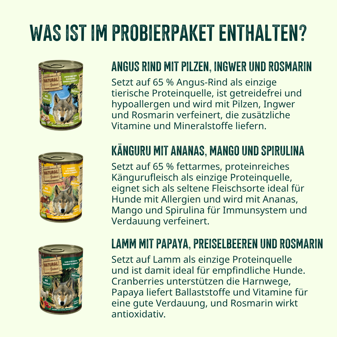 Feinschmecker Probierpaket Hund