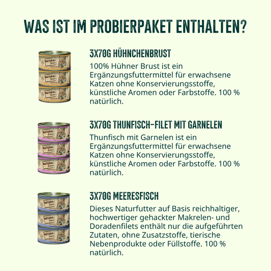 Filet-Toppings Probierpaket Katze