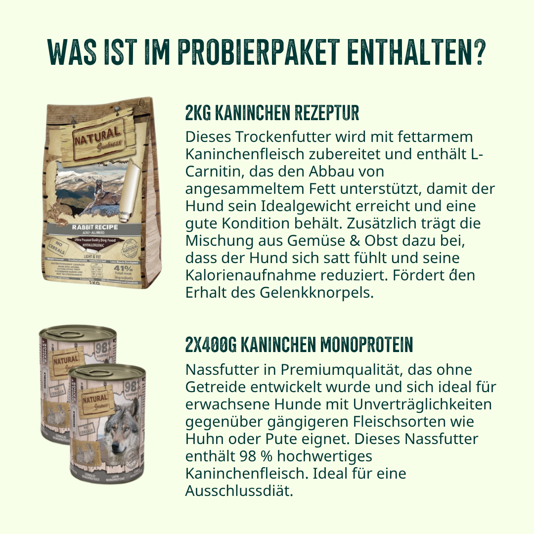 Senior & Leicht Probierpaket Hund