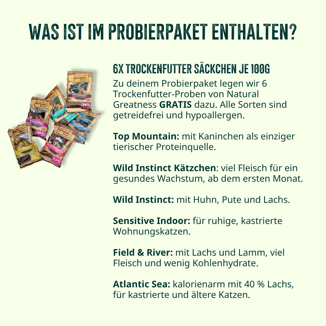 Kastrierte & Senior Katze Probierpaket