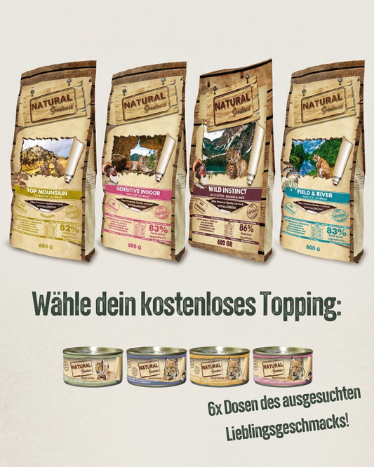 Probierpaket "SchnurrGenuss" für deine Katze (inkl. kostenloses Topping)