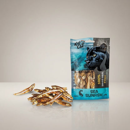Lupiora KidCAT getrockneter Seebarsch als natürlicher Katzensnack in wiederverschließbarer 50g Packung