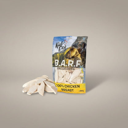 Lupiora KIDDOG gefriergetrocknete Hähnchenbrust Leckerlis für Hunde in einer 220g Packung
