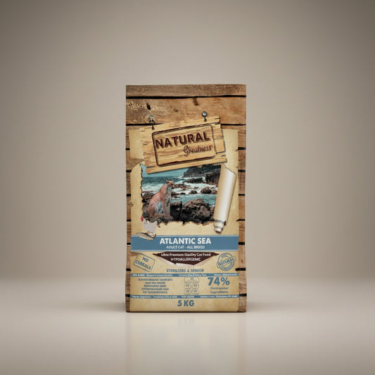 Lupiora Natural Greatness Atlantic Sea Katzenfutter für sterilisierte und ältere Katzen mit Lachs, getreidefrei
