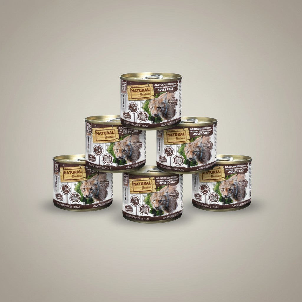 Lupiora Natural Greatness Gastrointestinal Nassfutter Set für Katzen bei Verdauungsproblemen in Dosen