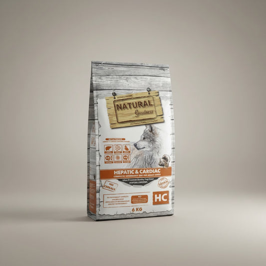 Lupiora Natural Greatness Hepatic-Cardiac Diätfutter für Hunde bei Leber- und Herzproblemen, 6 kg Beutel