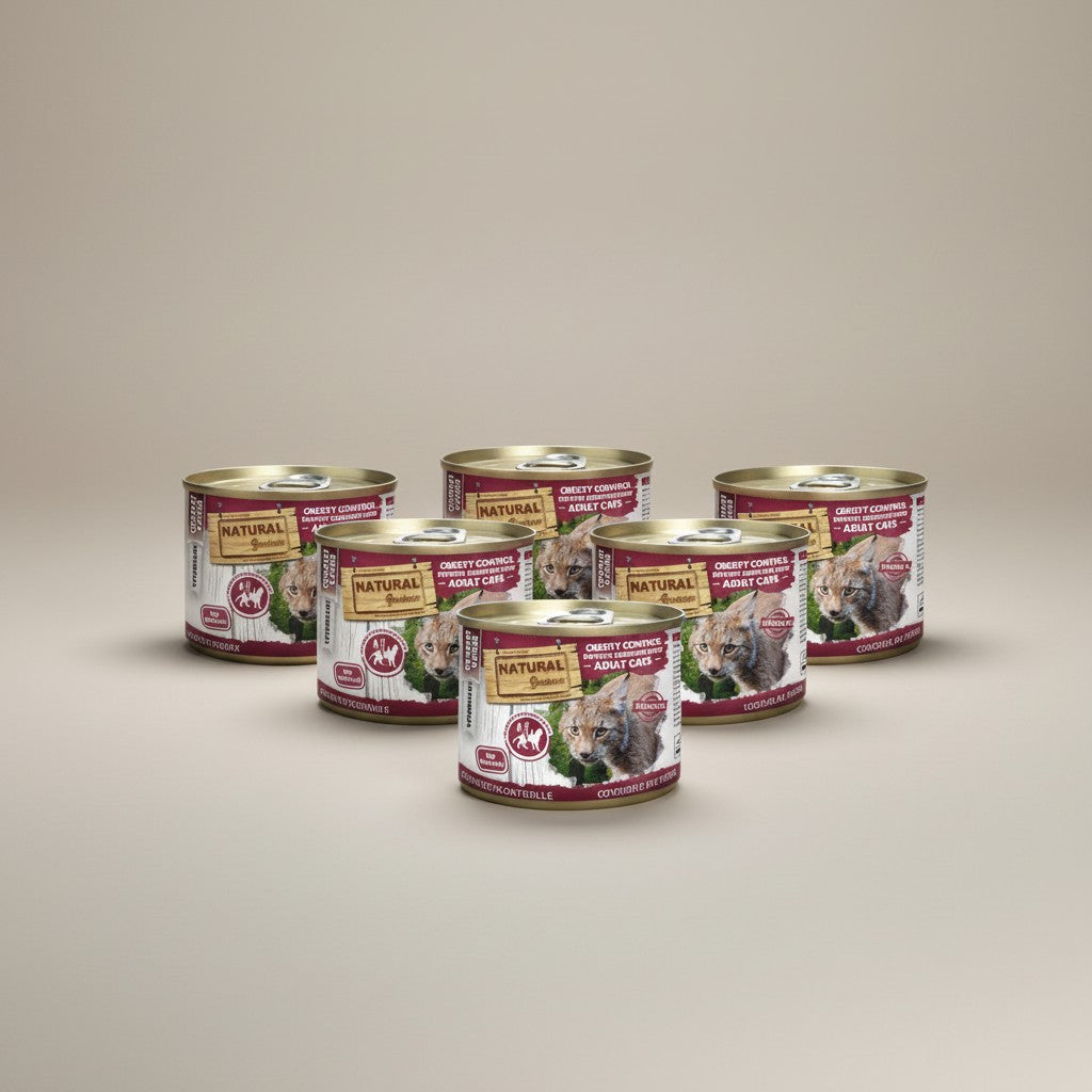 Lupiora Natural Greatness Diät-Nassfutter Set zur Gewichtskontrolle für Katzen bei Übergewicht und Diabetes