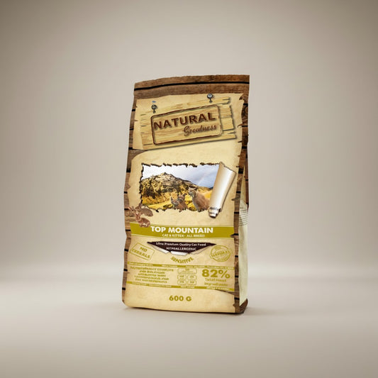 Lupiora Natural Greatness Top Mountain getreidefreies hypoallergenes Katzenfutter mit Kaninchen für alle Lebensphasen