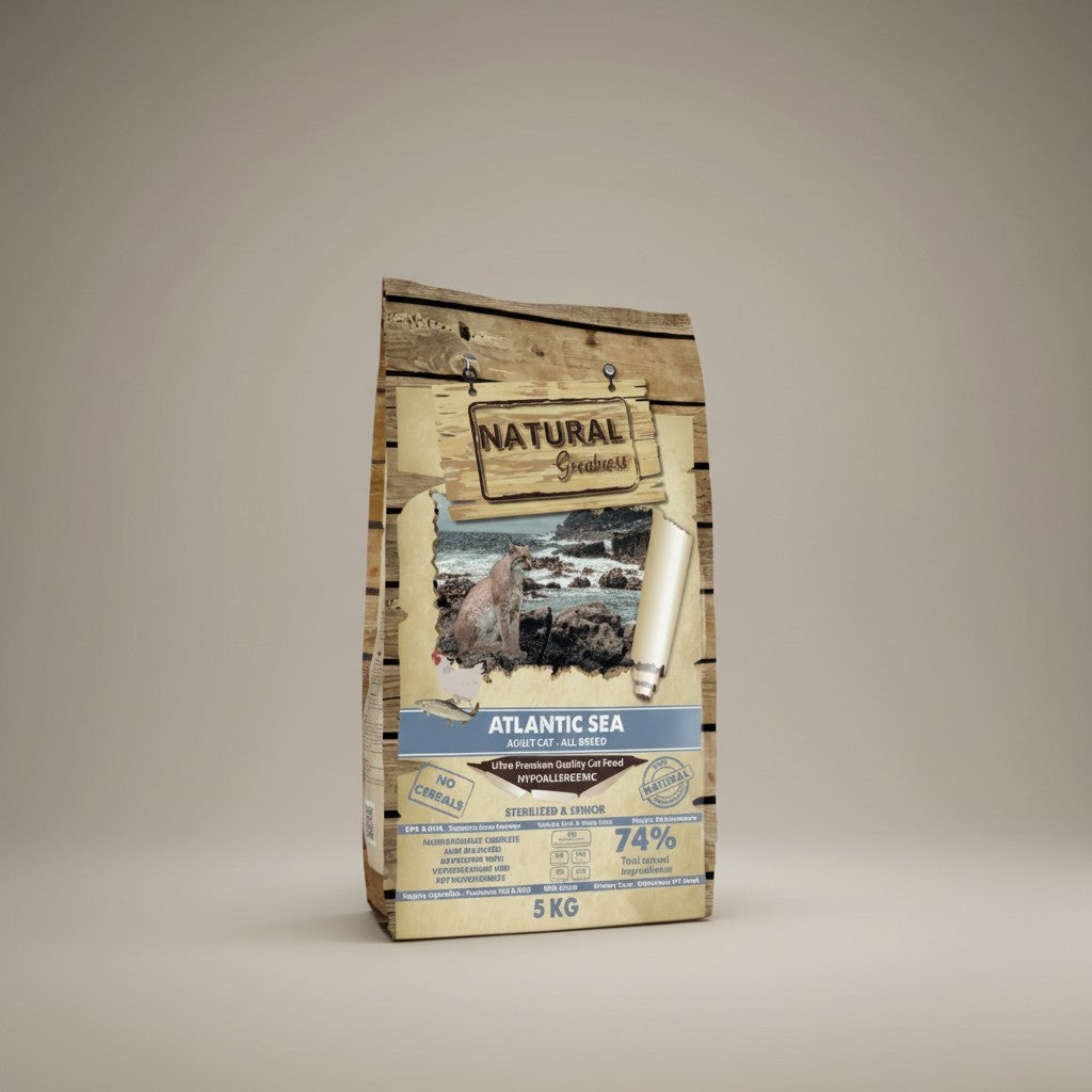 Lupiora Natural Greatness Atlantic Sea Katzenfutter getreidefrei für sterilisierte Katzen und Senioren 5kg Beutel
