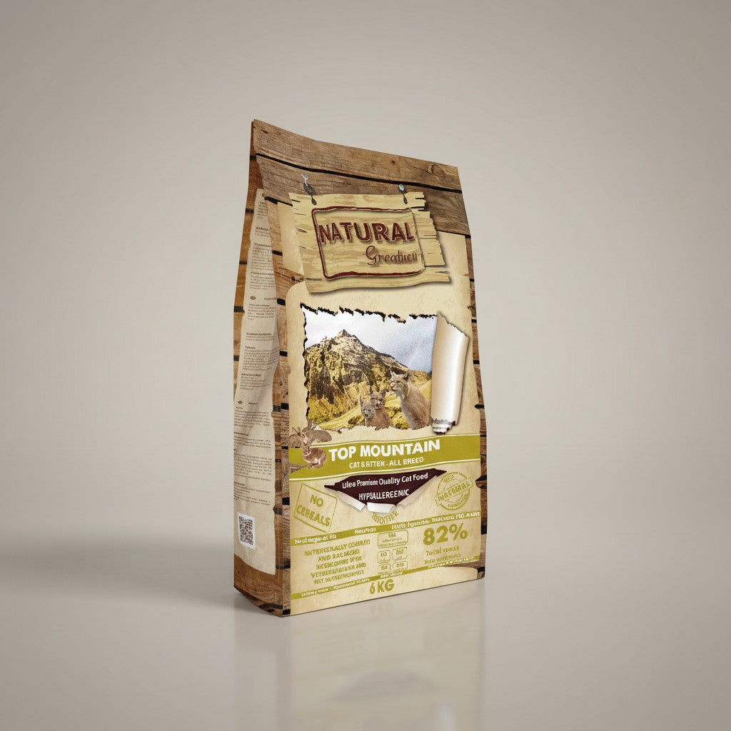 Lupiora NATURAL GREATNESS Top Mountain Katzenfutter, getreidefreie Kaninchen-Rezeptur für alle Lebensphasen, 6kg Beutel
