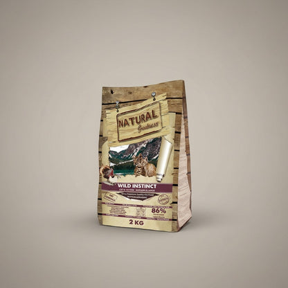 Lupiora NATURAL GREATNESS Wild Instinct getreidefreies Katzenfutter für alle Rassen, 2 kg Beutel