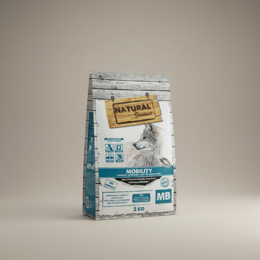 Lupiora Natural Greatness Mobility getreidefreies Hundefutter mit Lachs zur Unterstützung der Gelenkgesundheit 2kg