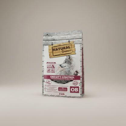 Lupiora Natural Greatness Obesity Control Diätfutter für Hunde zur Gewichtsreduktion in 2kg Packung