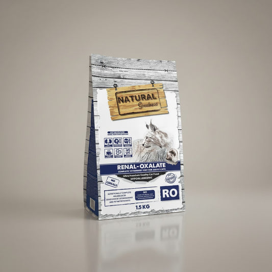 Lupiora Natural Greatness Renal-Oxalate Katzenfutter, getreidefrei und hypoallergen für Nierengesundheit, 1,5 kg Beutel