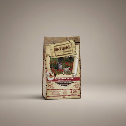 Lupiora Natural Greatness Welpenfutter mit Huhn, getreidefreie hypoallergene Rezeptur für kleine Rassen, 2kg Beutel