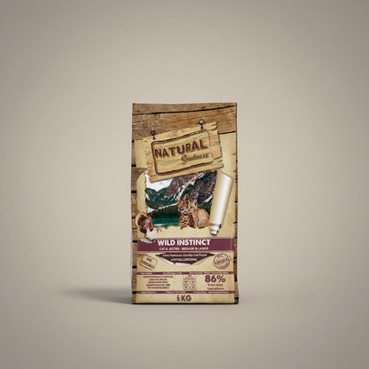 Lupiora Natural Greatness Wild Instinct getreidefreies Katzenfutter für mittlere und große Rassen im 6kg Beutel