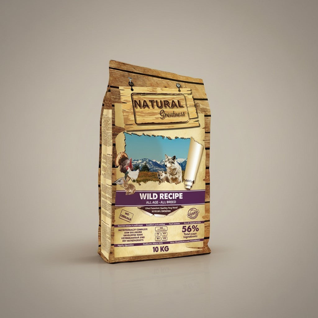 Lupiora Natural Greatness Wild Recipe getreidefreies Ultra-Premium Hundefutter für alle Rassen und jedes Alter